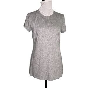 Vince Round Neck Tee Gray Size Large